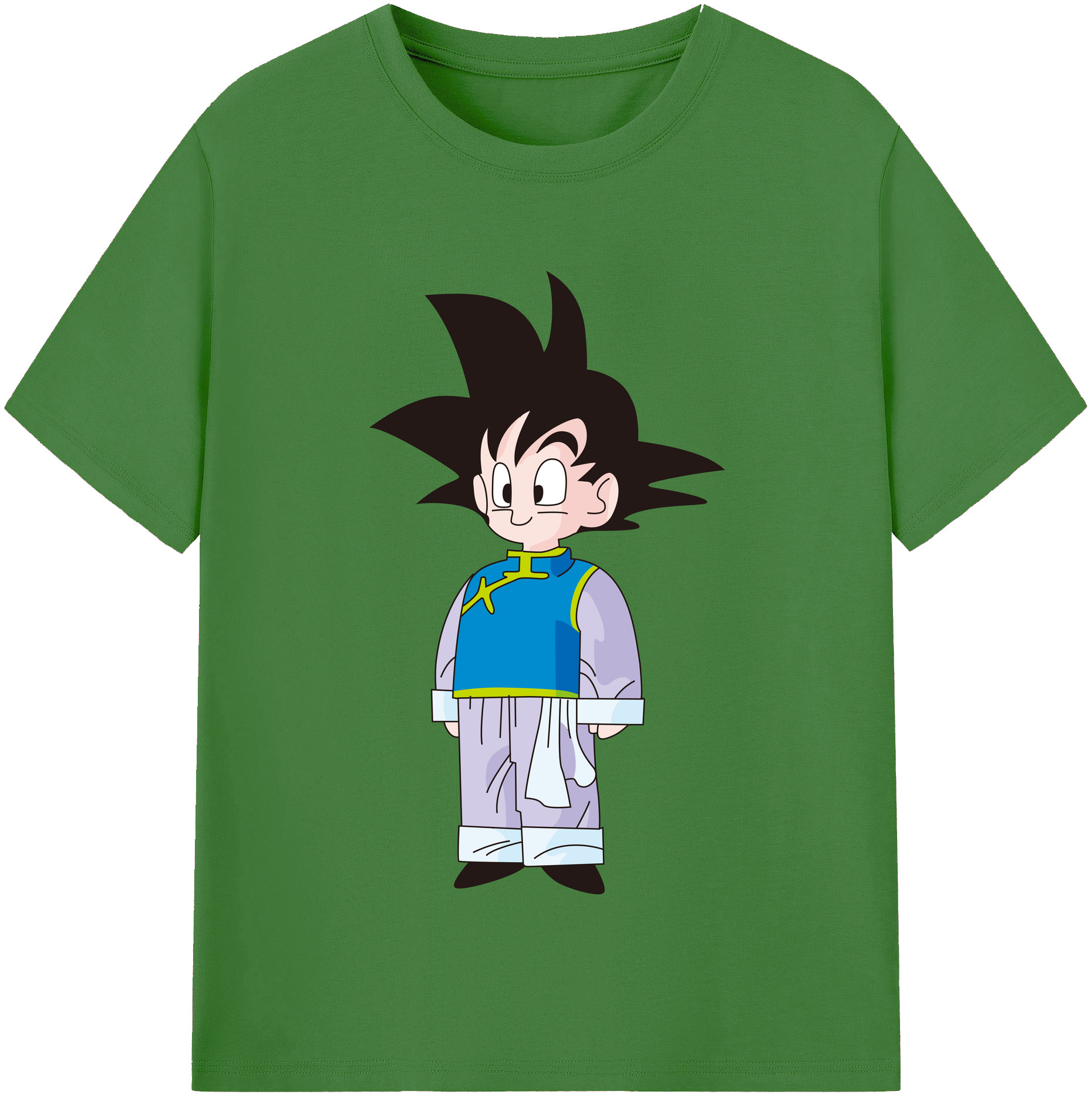 （画像用） ドラゴンボール 孫悟空（そん ごくう）Son Goku カカロット DRAGON BALL Kakarotto レディースカジュアルプリントTシャツ（綿100％）